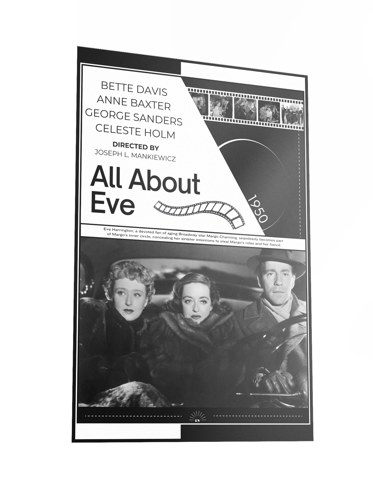 All About Eve with Bette Davis 1950 | Movie Poster | 12x18 Wall Art product image (2)