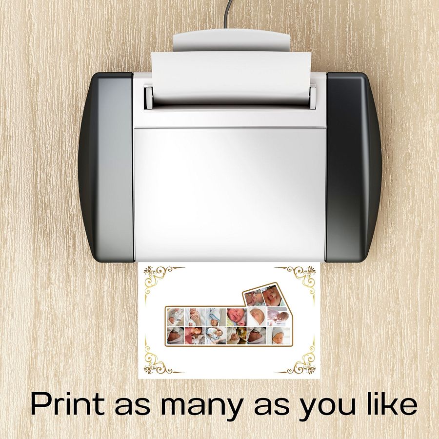 One Year Celebration Card Photo Collage Canva Template product image (8)
