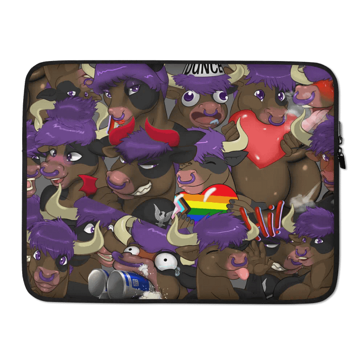 Yuuma Emote Collage Laptop Sleeve product image (2)