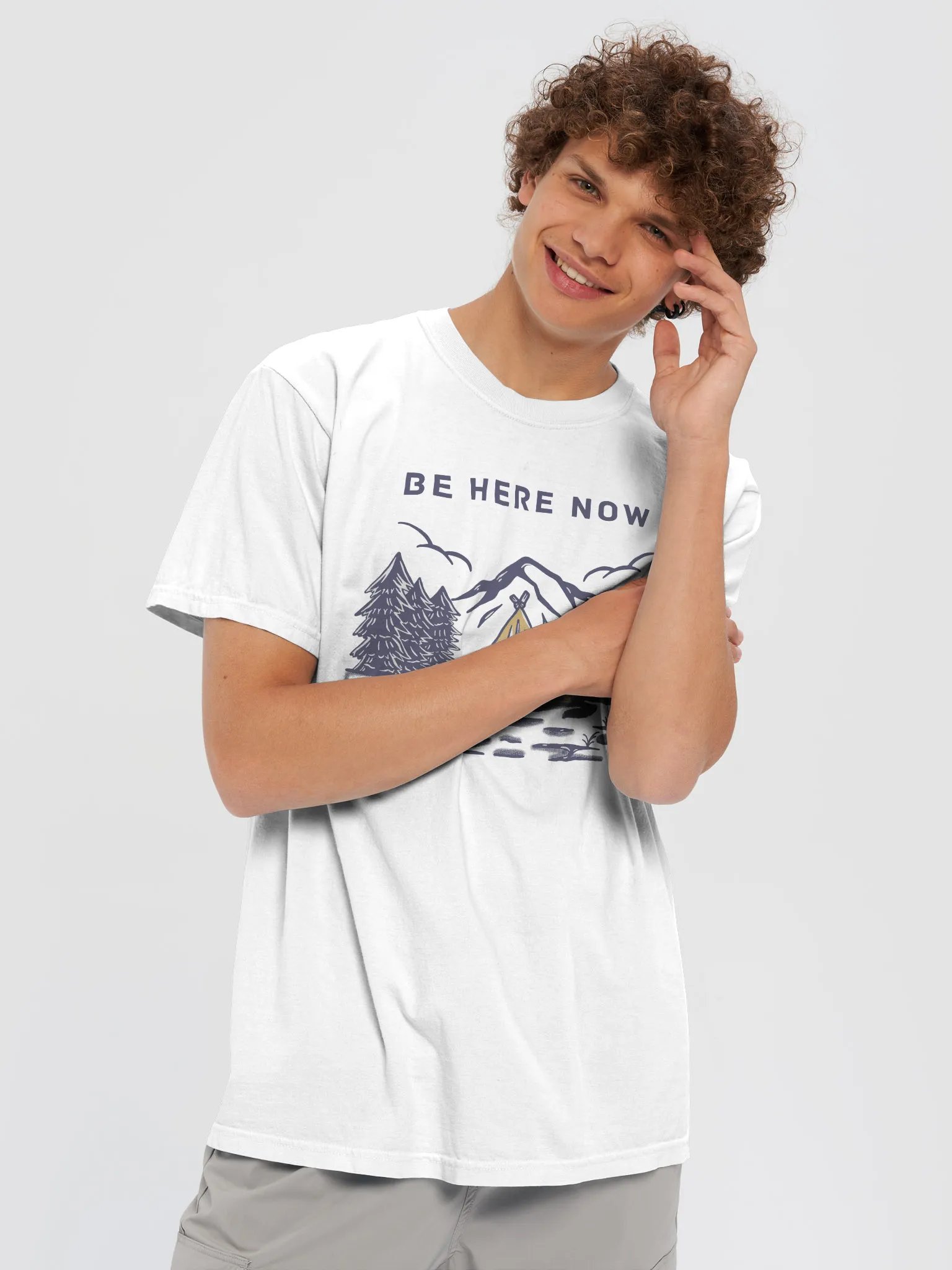 Be here now T-Shirt For 2025 Spring product image (52)
