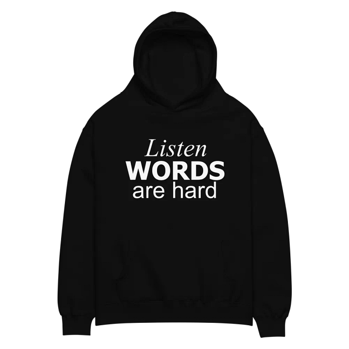 Words Are Hard Premium Hoodie product image (2)