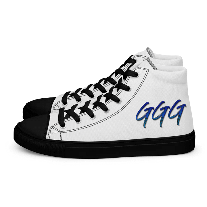 GGG Logo Men's High Top Canvas Shoes product image (1)