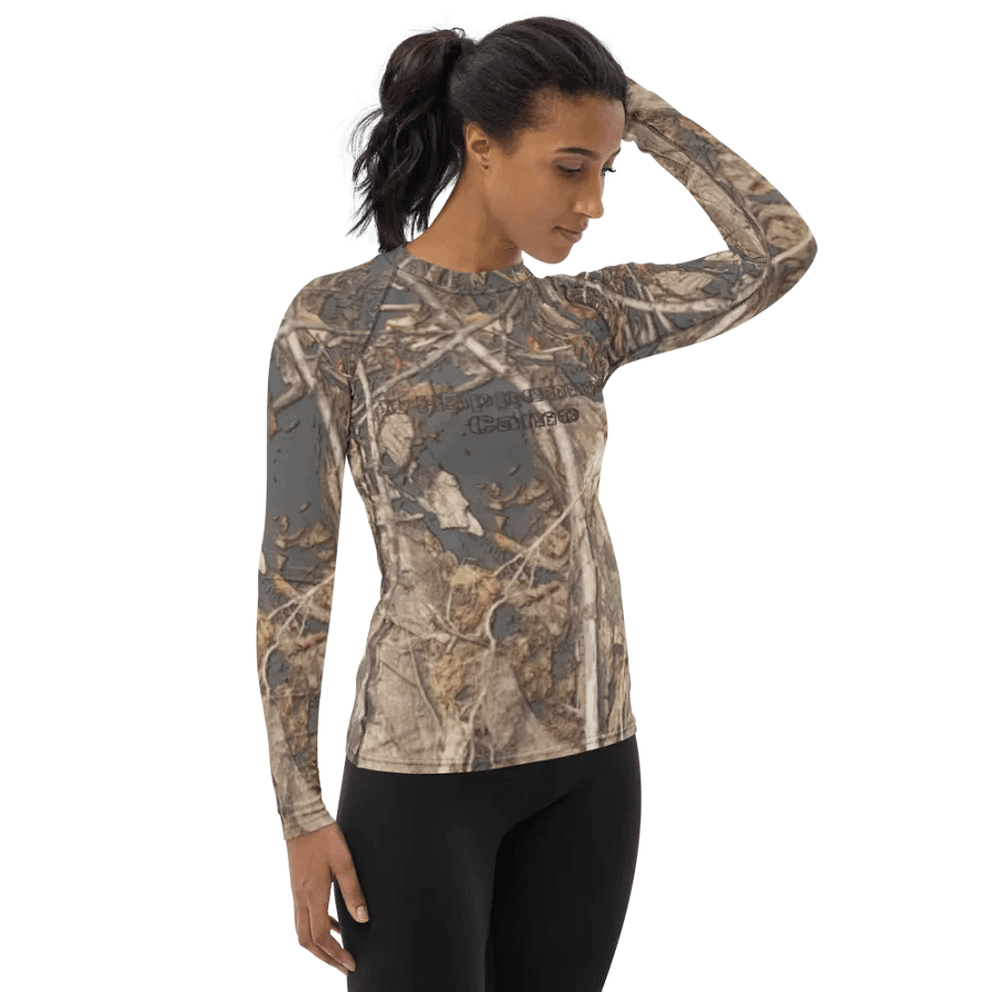 Women's Rash Guard - Dead Split - It Happennnns Camo product image (9)