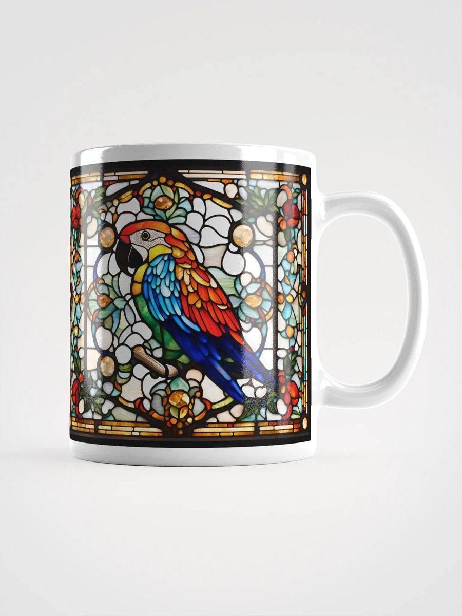 #001 - Scarlet Macaw Stained Glass Mug product image (1)
