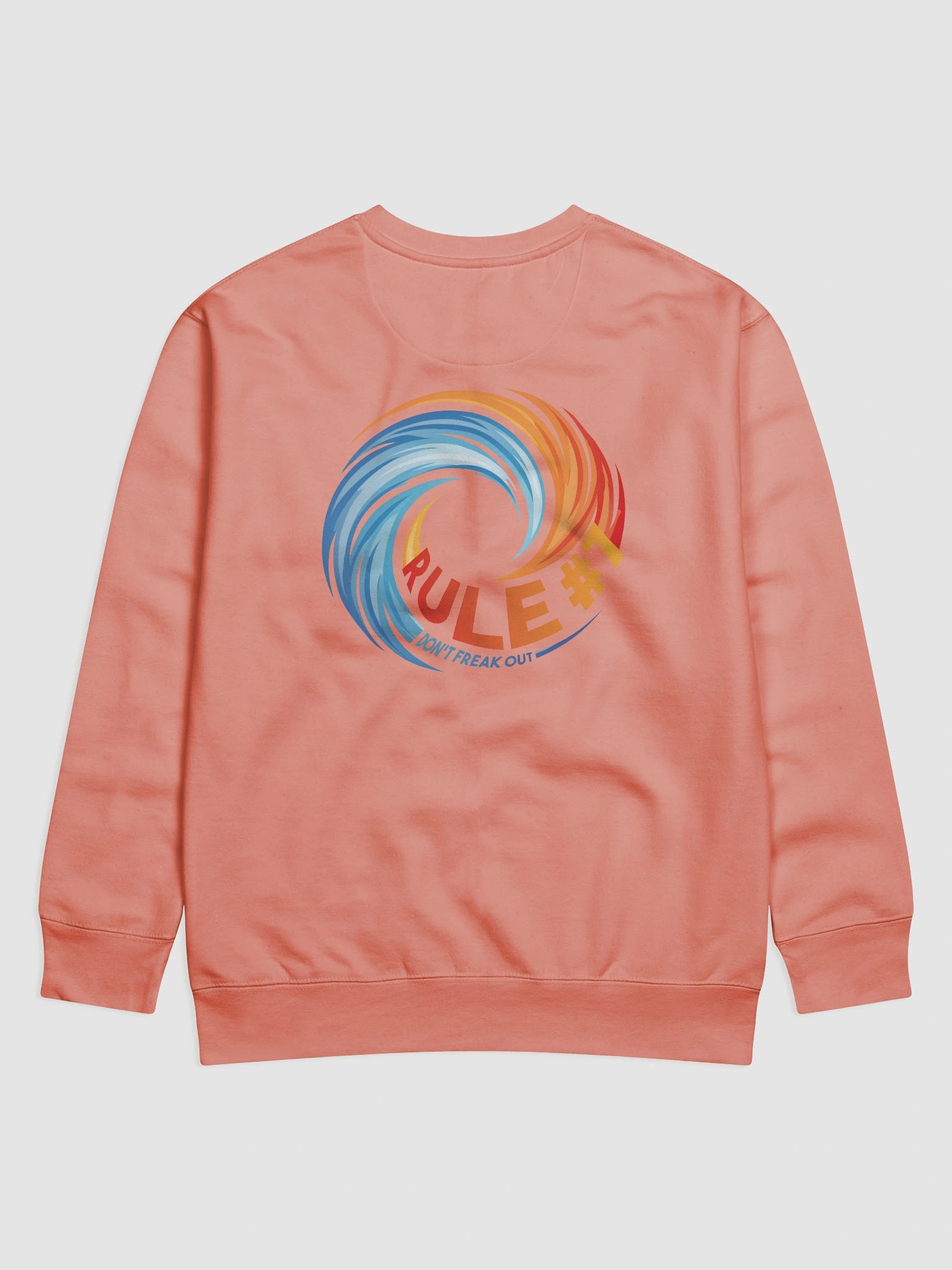 Rule #7 Classic Cotton Sweatshirt Orange and Blue product image (4)