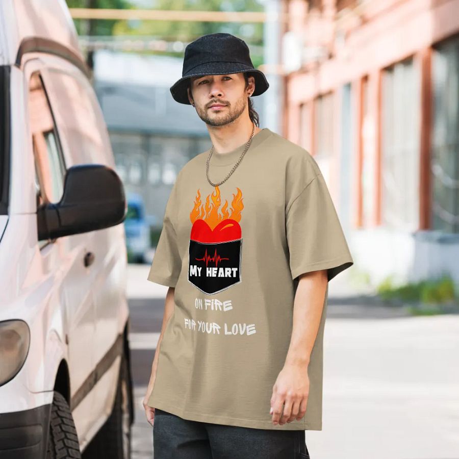 My heart on fire for your love Tee product image (37)
