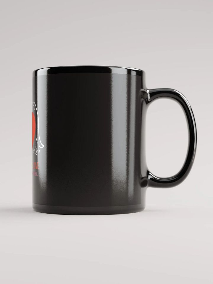 'Winged Heart' Black Glossy Mug product image (1)