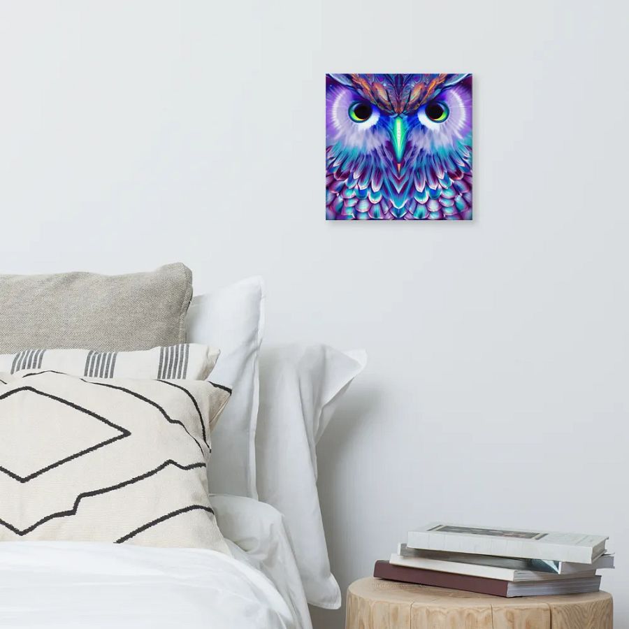 Fantasy Fractal Owl Art - v6 product image (8)
