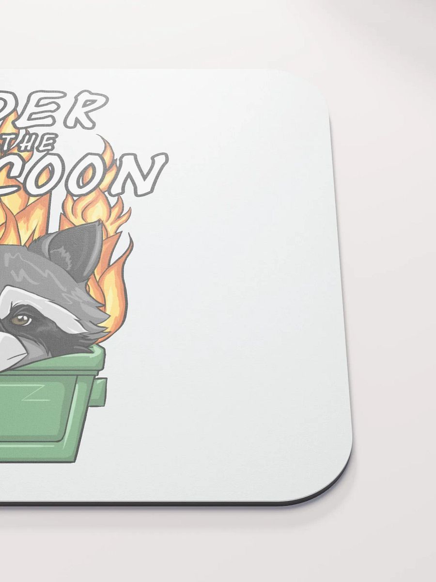 Raccoon Order Mousepad - White product image (5)