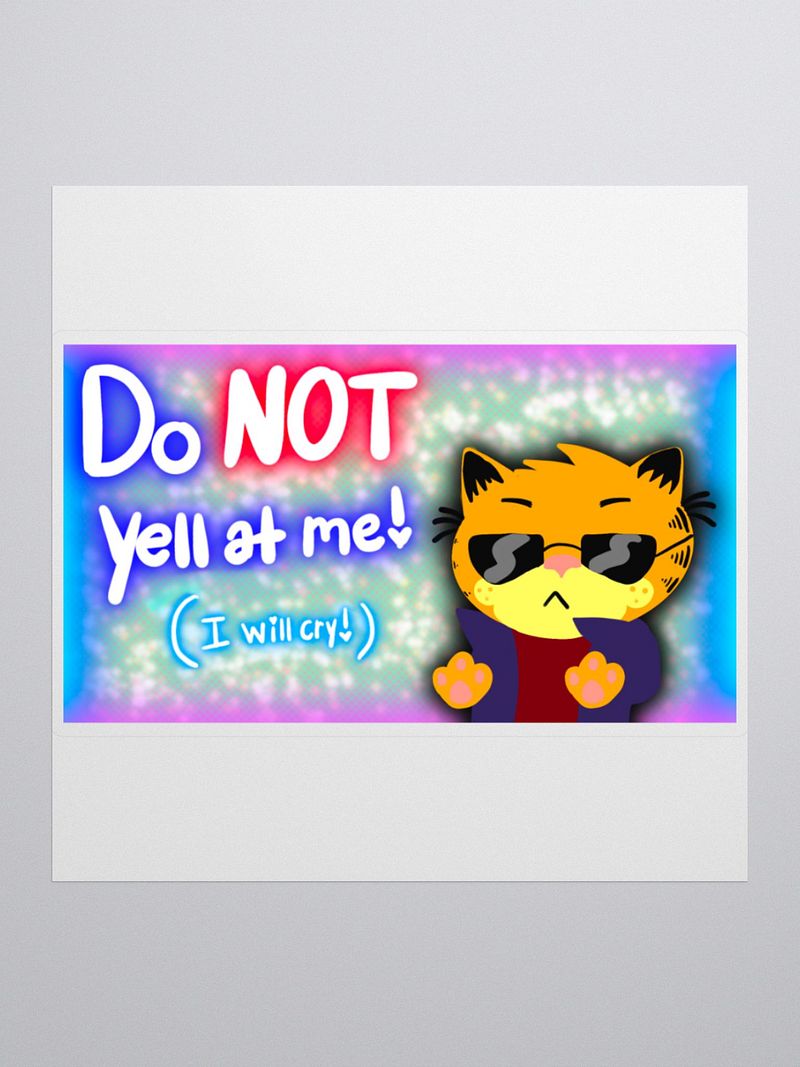 Do NOT yell at me!