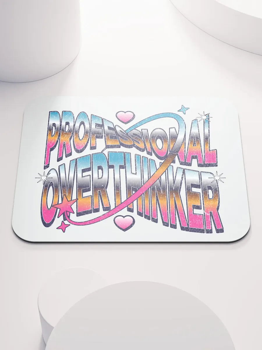 Professional Overthinker Orbiting Thoughts Mouse Pad product image (1)