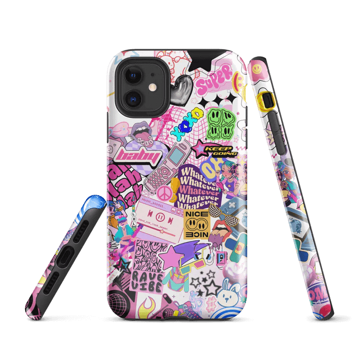 Neon Y2k Dream Collage iPhone® Tough Case product image (1)