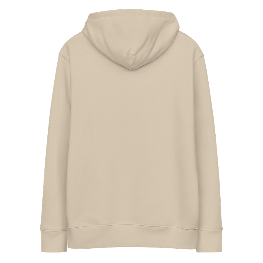 "never grow up." Embroidered Hoodie w/ black text - 100% Organic Cotton product image (4)