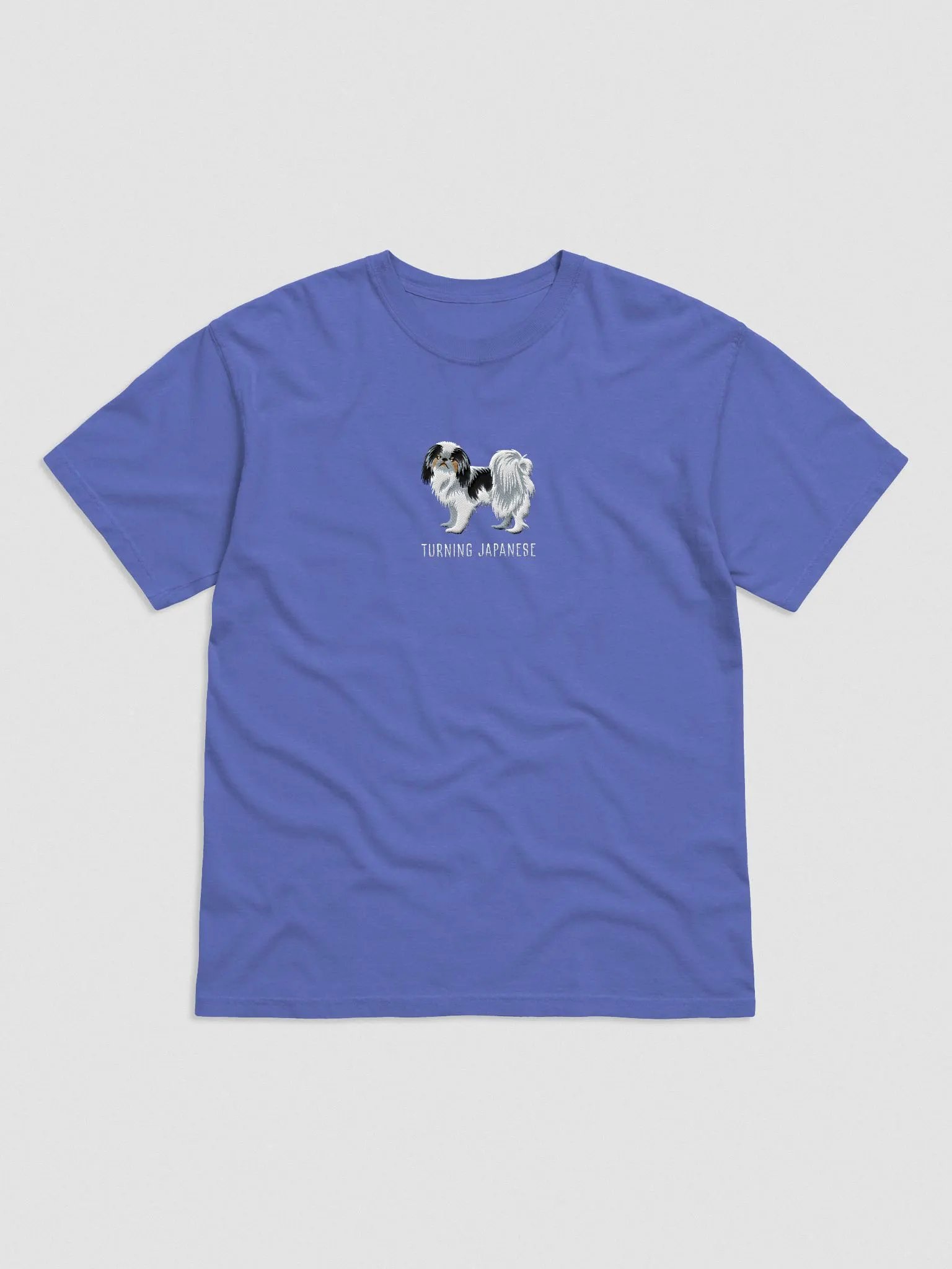Turning Japanese T-Shirt(Embroidered) of a Japanese Chin(Tricolor) product image (4)