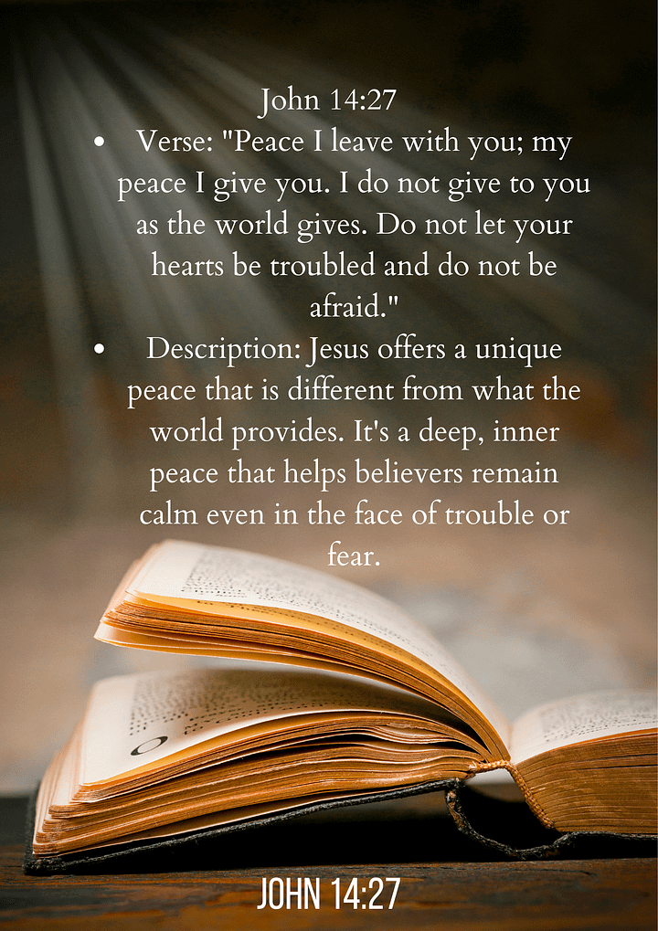 10 Bible verses about peace along with brief descriptions product image (2)