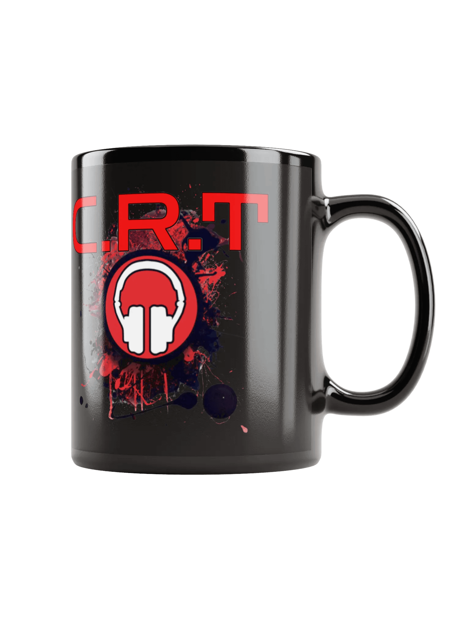 C.R.T Paint Splatter Mug Black (11oz or 15oz) product image (1)