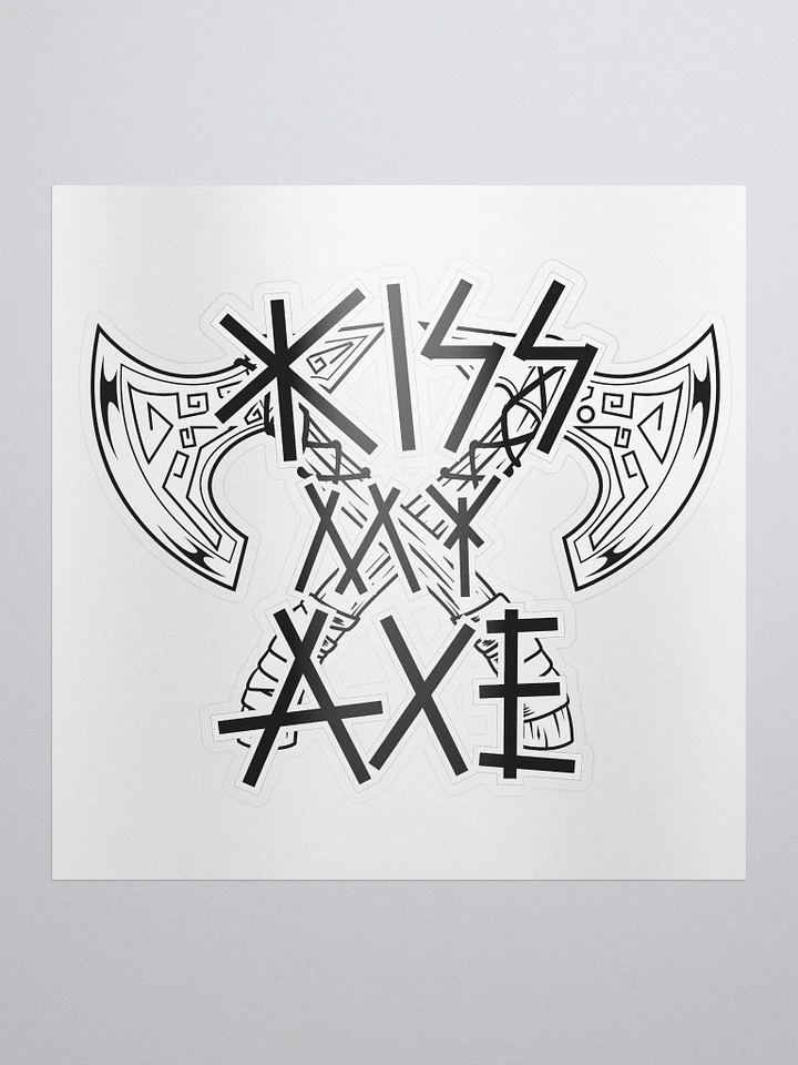 KISS MY AXE Sticker product image (1)