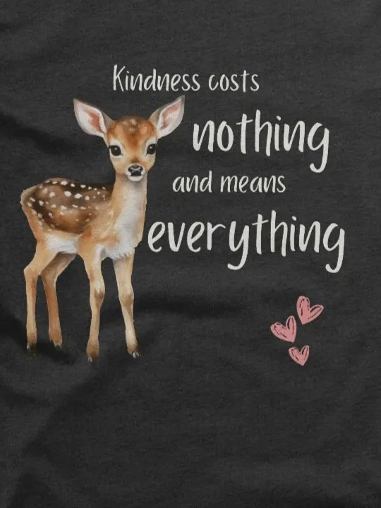 Kindness Costs Nothing Tee - Black product image (2)