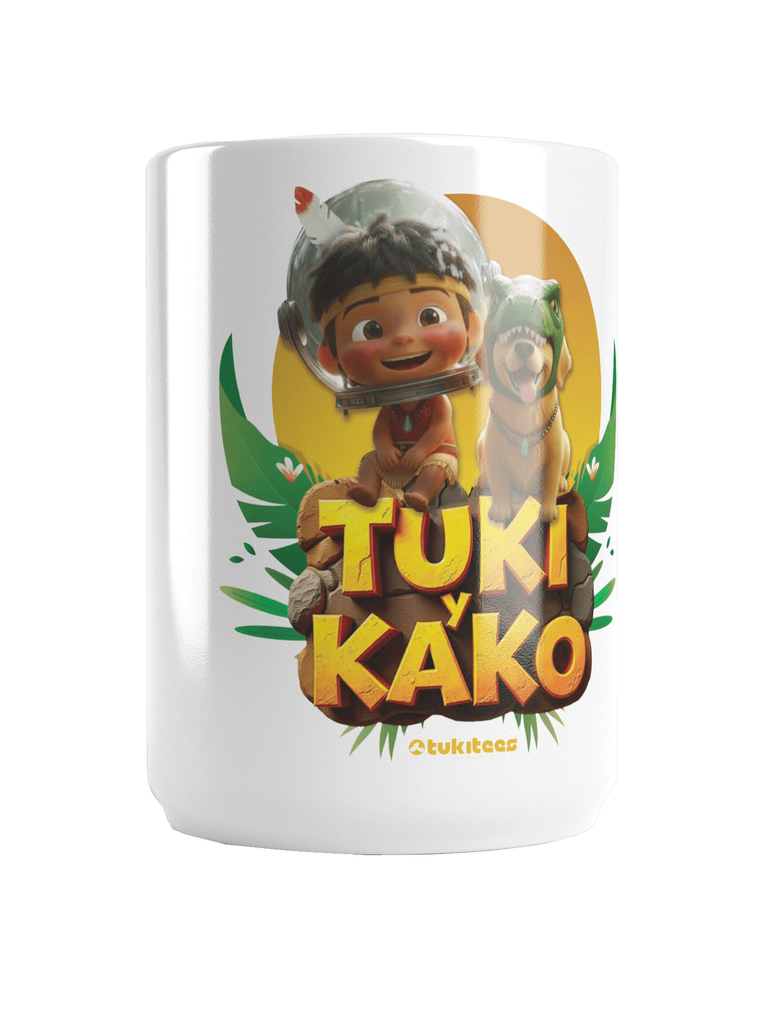 TUKI Y KAKO Adventure White Glossy Mug product image (1)