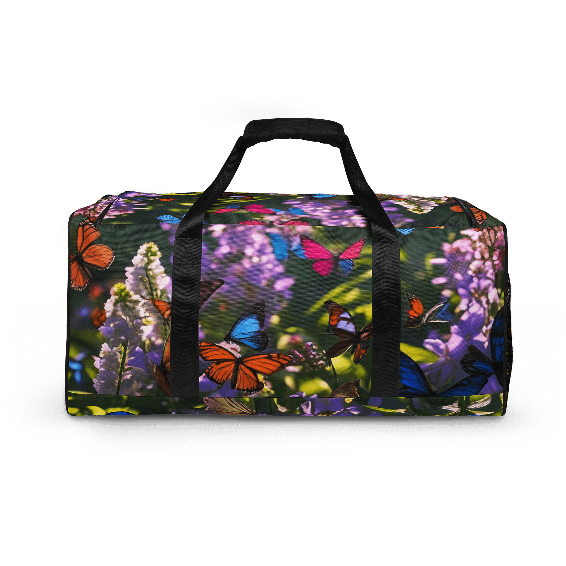 Butterfly Haven All-Over Print Duffle Bag product image (4)
