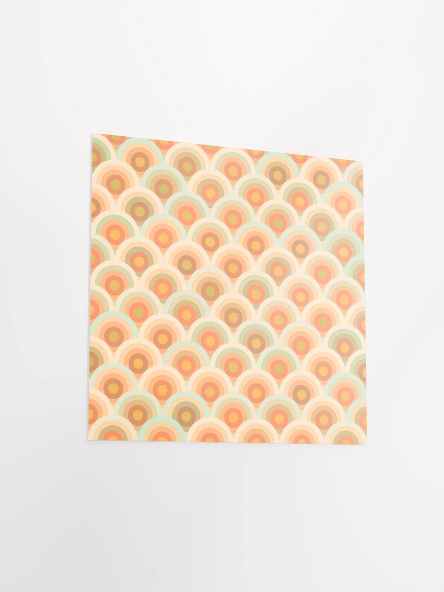 Retro Scalloped Semicircles Poster product image (3)