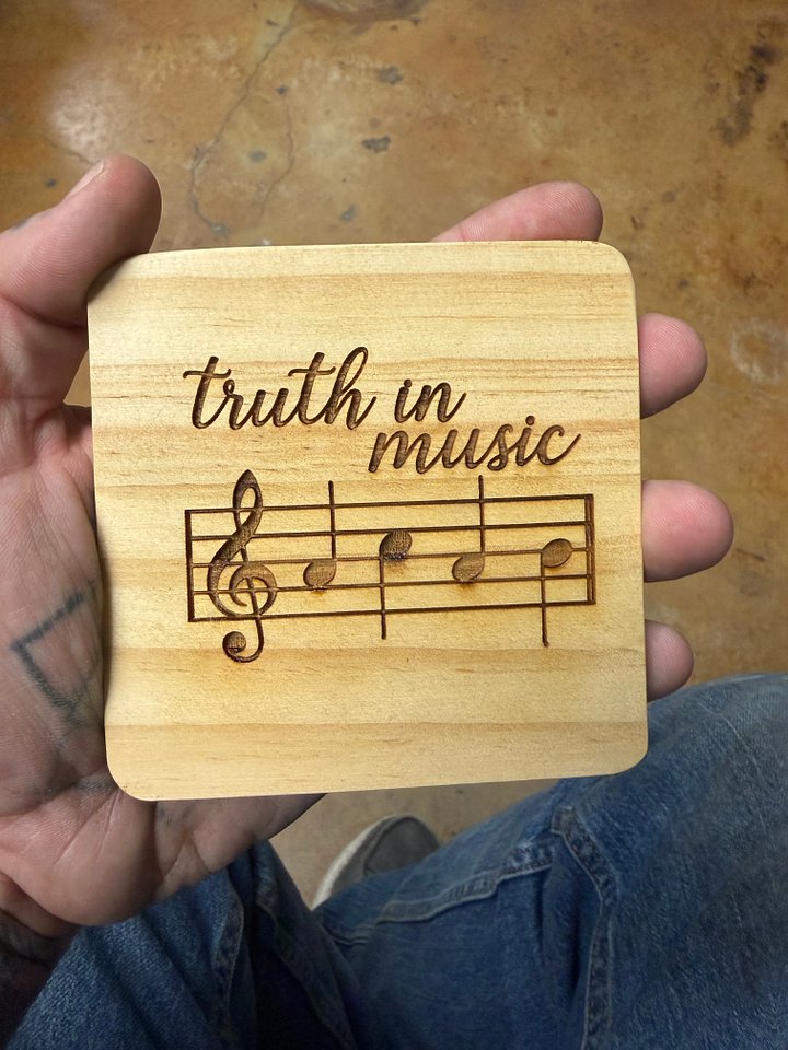 Truth In Music 4pc Coaster Set product image (1)