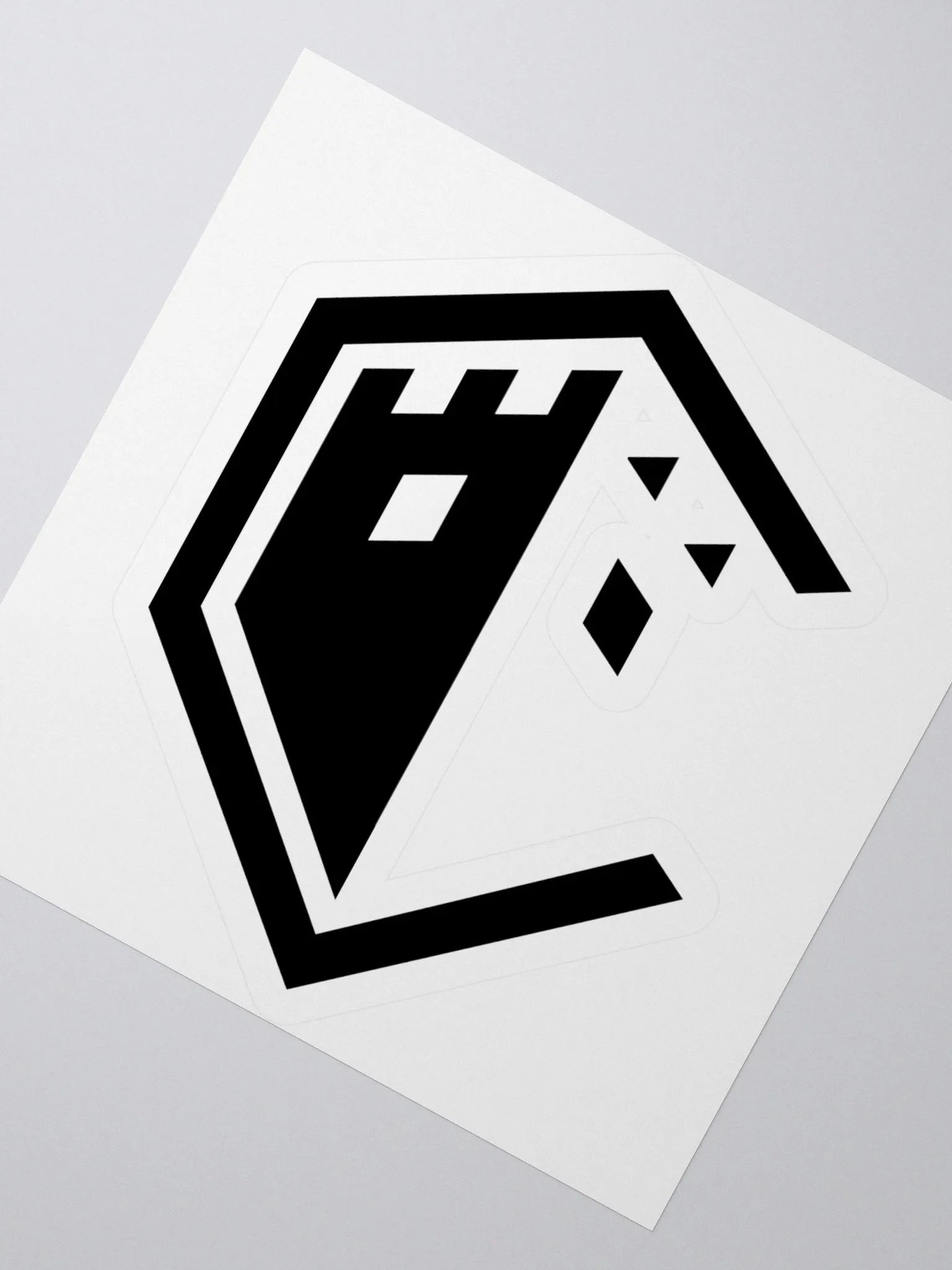 Castle Logo Sticker Black product image (2)