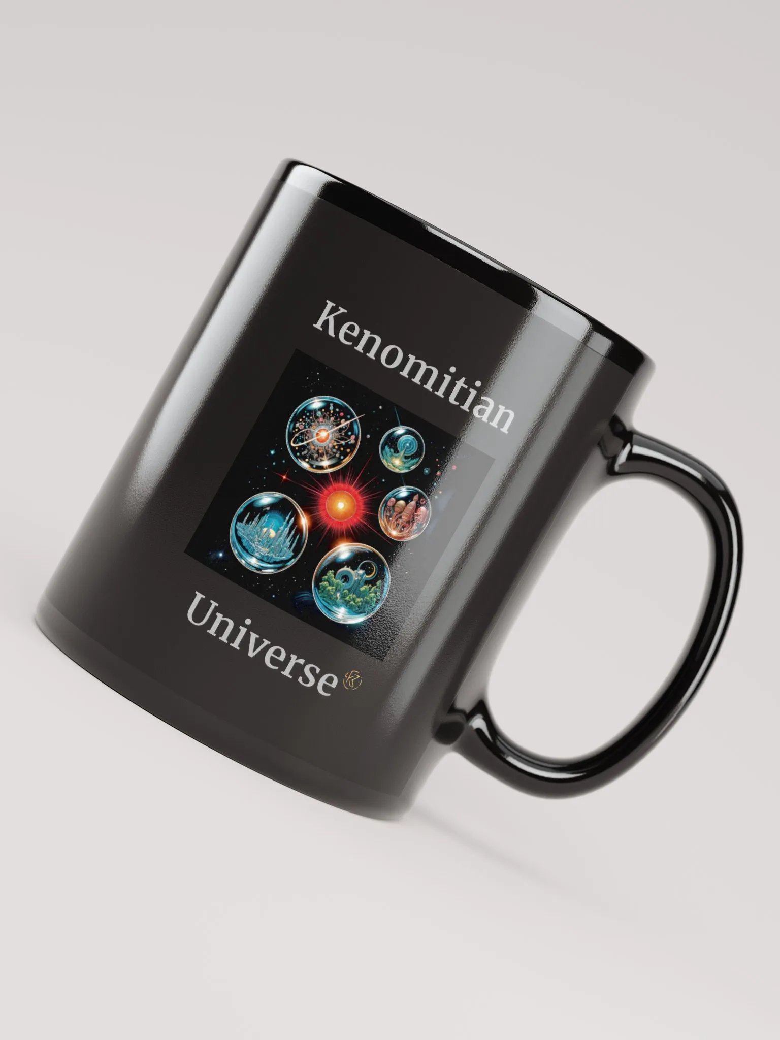 Kenomitian Universe | Black Glossy Mug product image (5)
