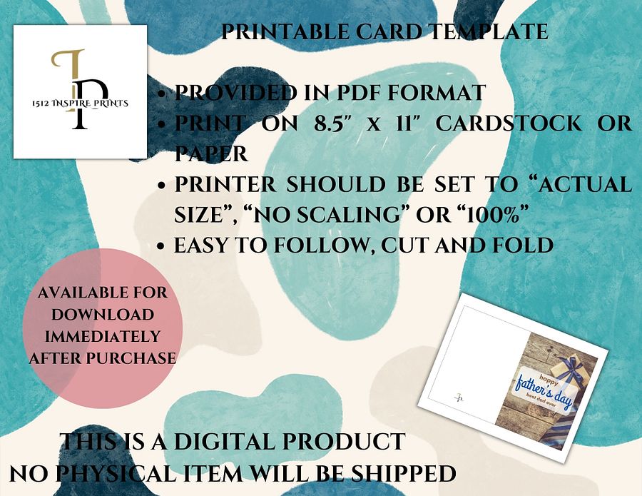 Tie & Cuff Links Father's Day Card product image (3)