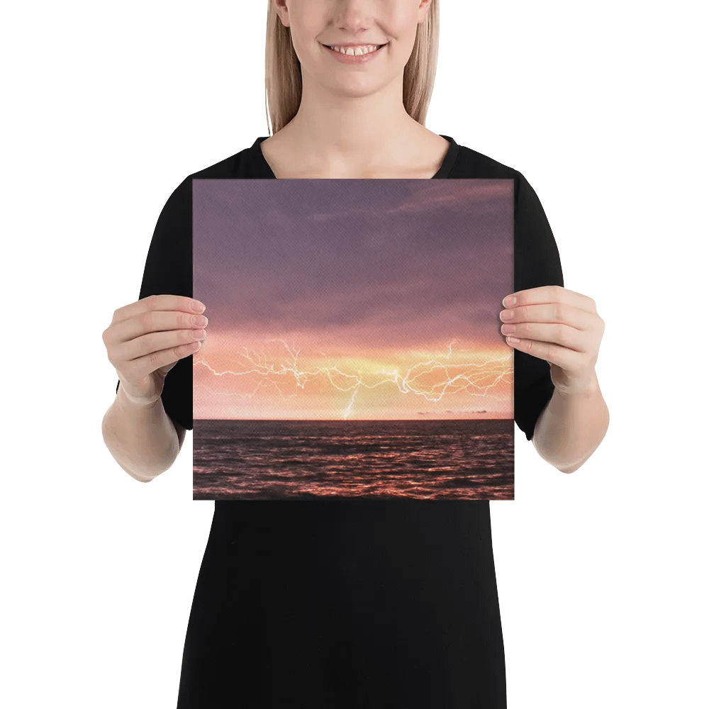 Ocean Lightning Canvas product image (2)