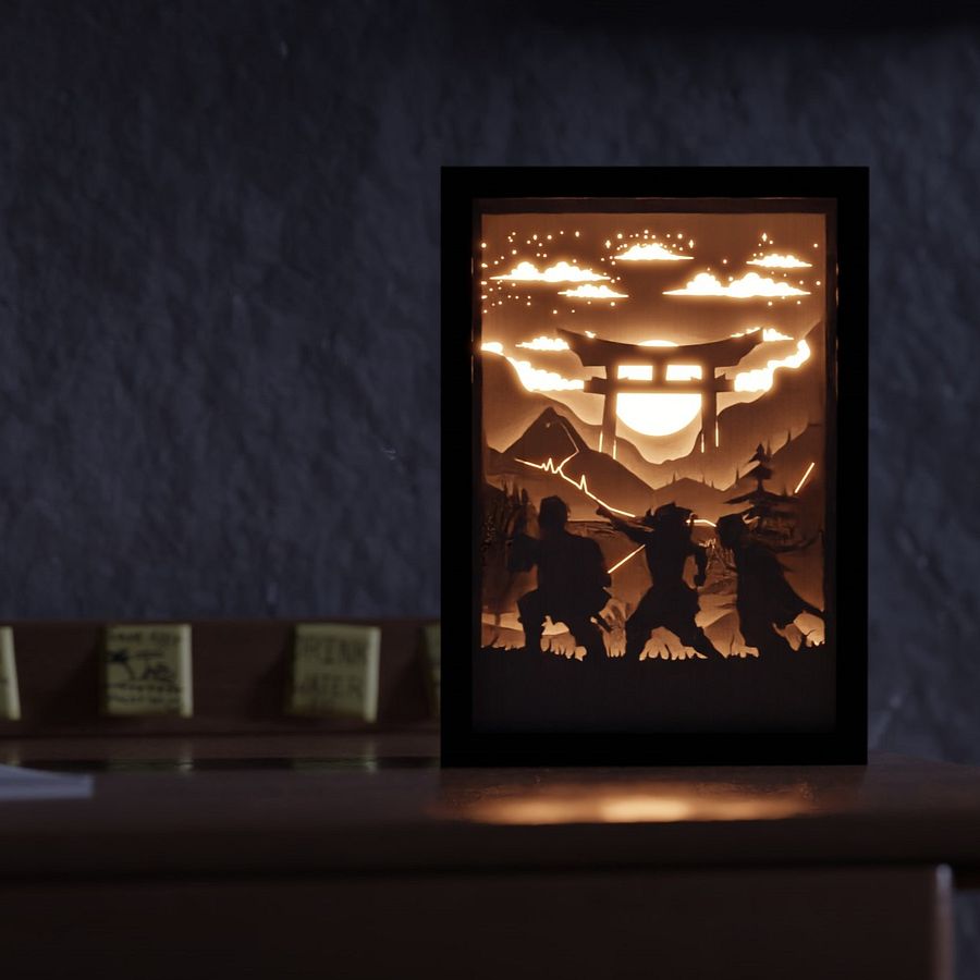 Demon Slayer Lightbox template 2 in 1 - PDF PNG SVG DXF + Video Tutorial product image (5)