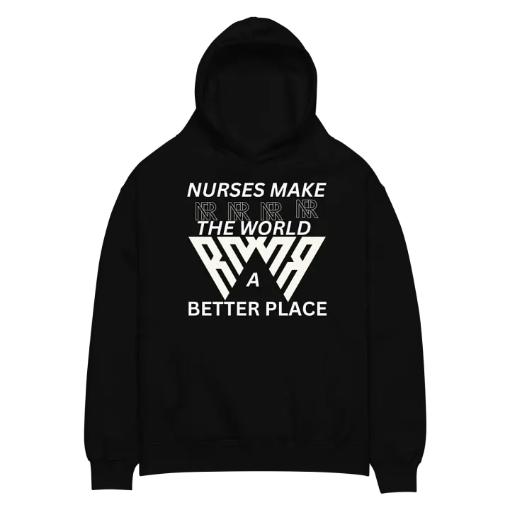 Tri-Wave Emblem Oversized Hoodie product image (2)