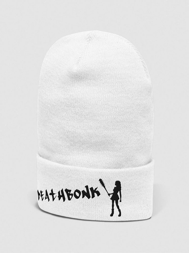 DEATHBONK Beanie (black on white) product image (2)