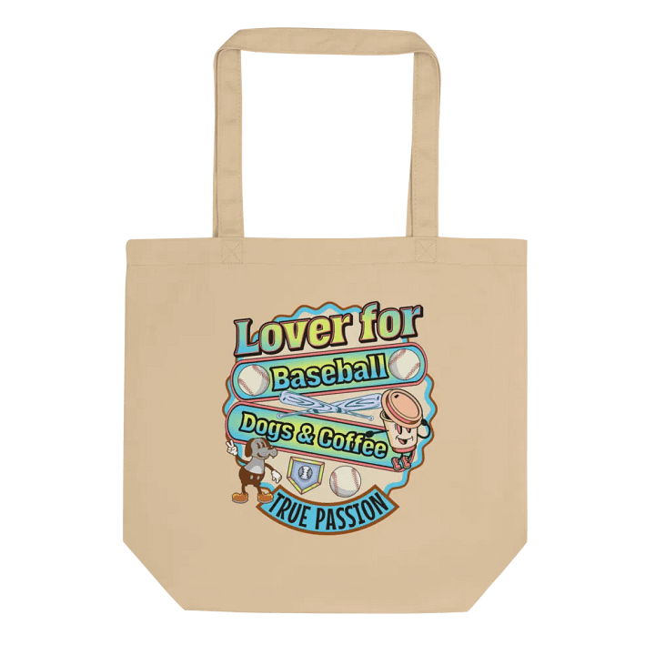Lover For Baseball Dogs And Coffee Tote Bag product image (1)
