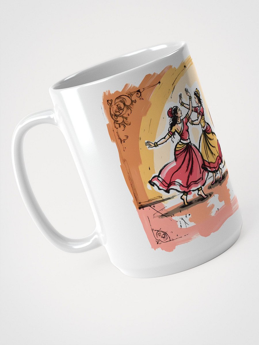 Graceful Odissi Dancers | Duo Performance Art Print Glossy Mug product image (3)