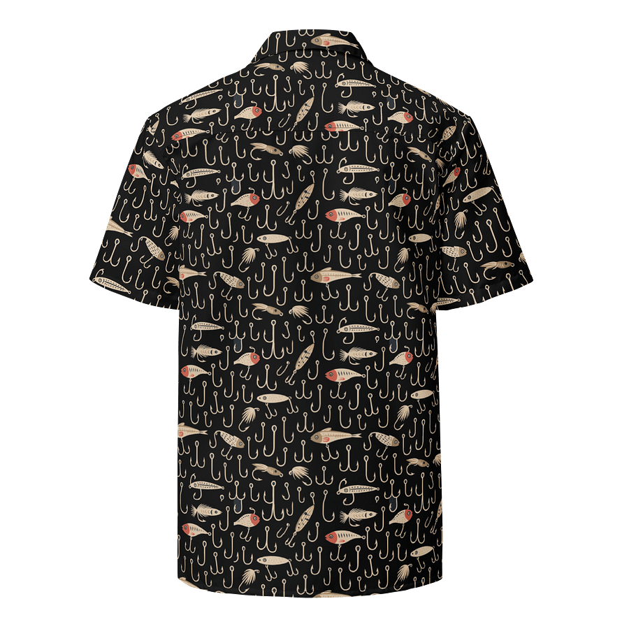 Wild Camo Fish Short Sleeve Button-Up Hawaiian Shirt product image (2)