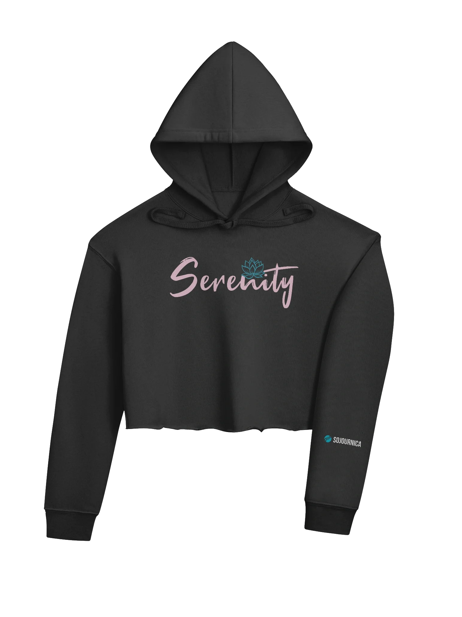 Serenity Lotus Crop Hoodie product image (7)