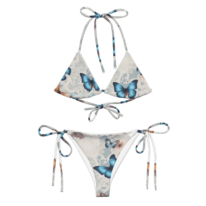 Butterfly Bliss Lace-Up Bikini Set product image (1)