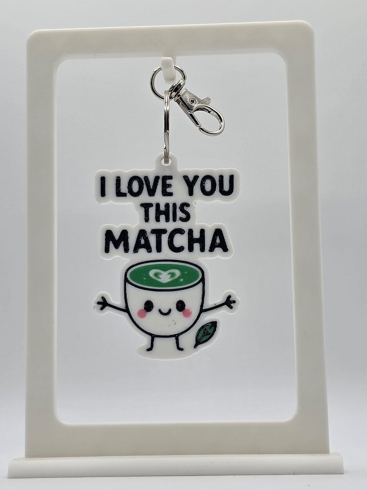 🍵 I Love You This Matcha Keychain | Cute Matcha Lover Gift product image (1)