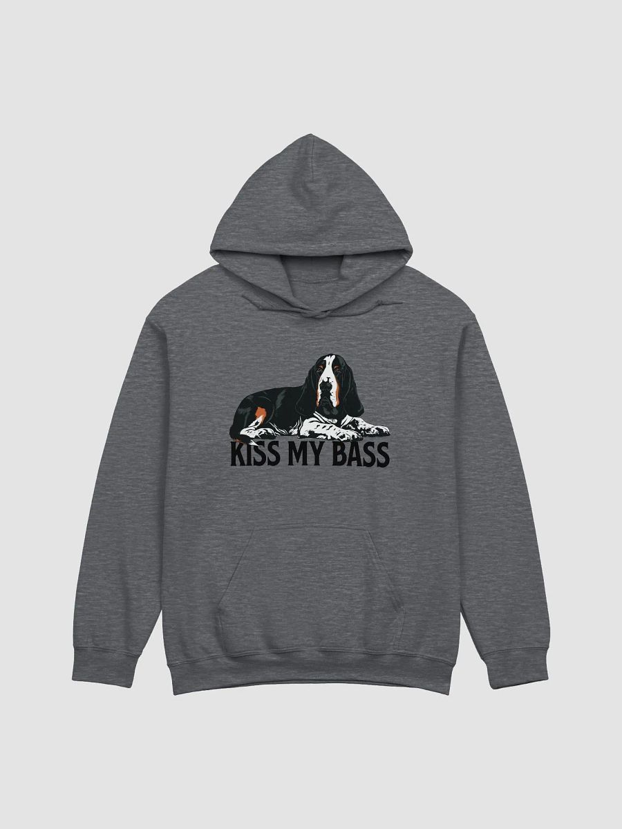 Kiss My Bass Hooded Sweatshirt | Funny Hoodie for Basset Hound Owners product image (4)