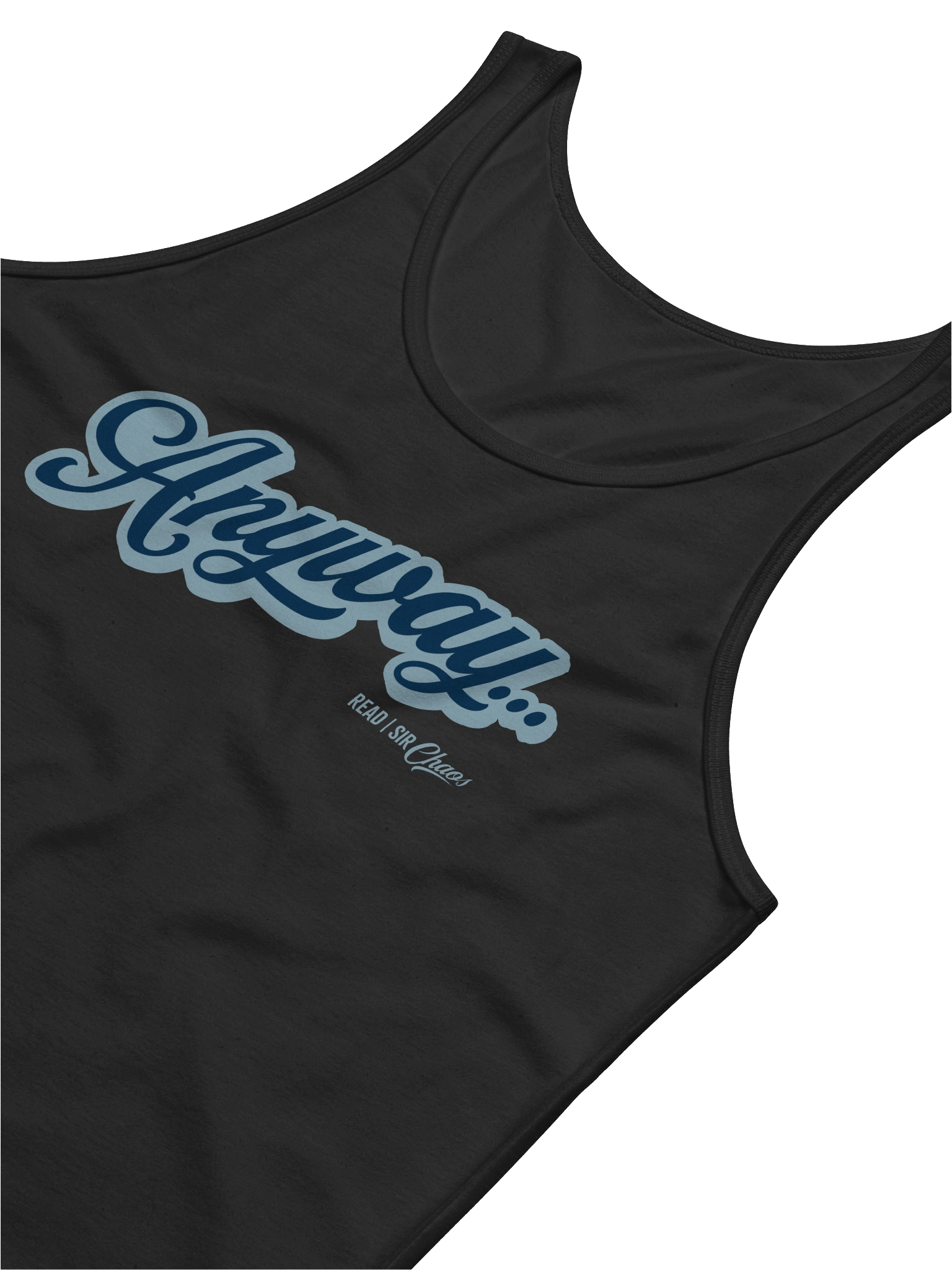 Anyway... Jersey Tank (Blue on blue) product image (3)