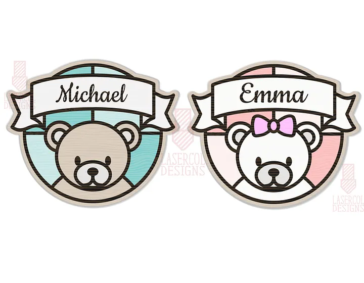 Baby Name Sign - Laser Cut Files product image (2)