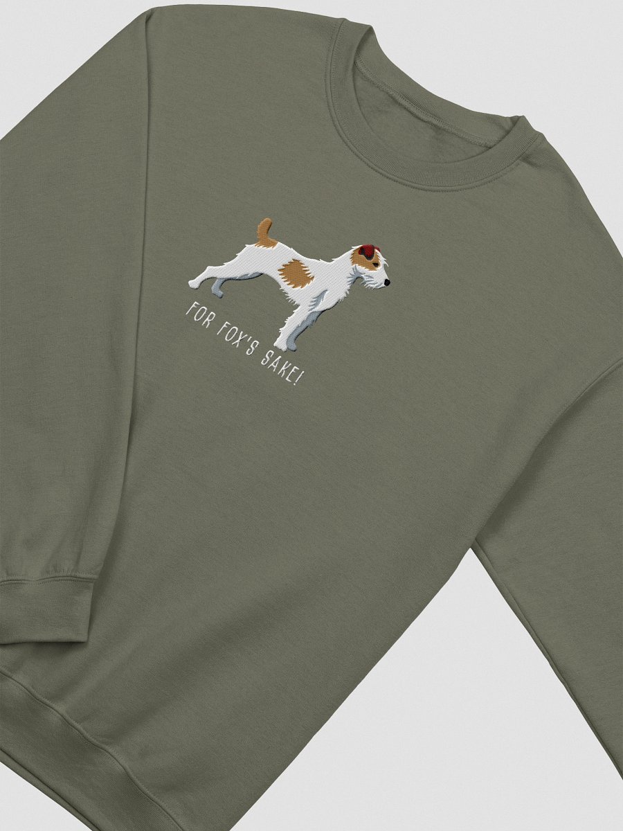 For Fox's Sake! Sweatshirt (Embroidered) of a Parson Russell Terrier(Brown) product image (12)