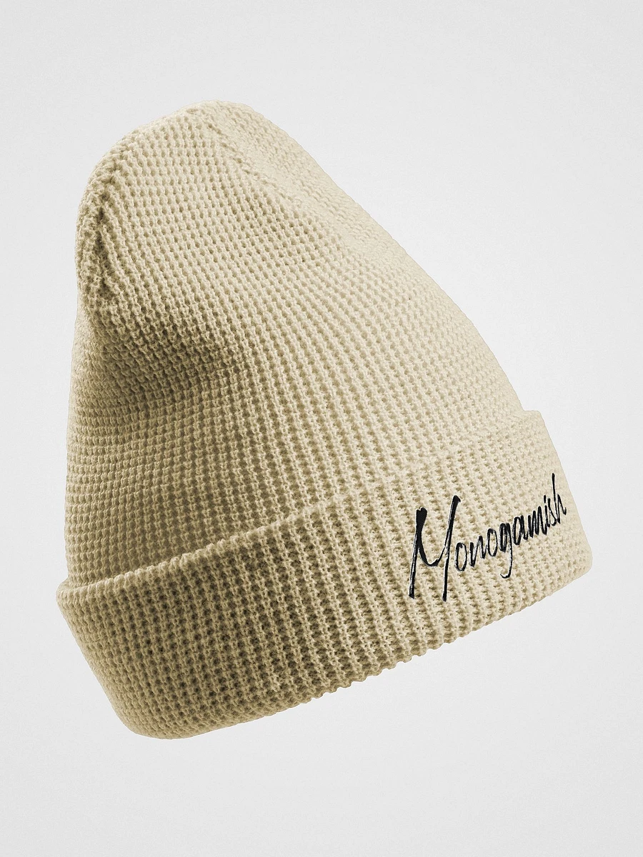 Monogamish embroidered waffle beanie product image (11)