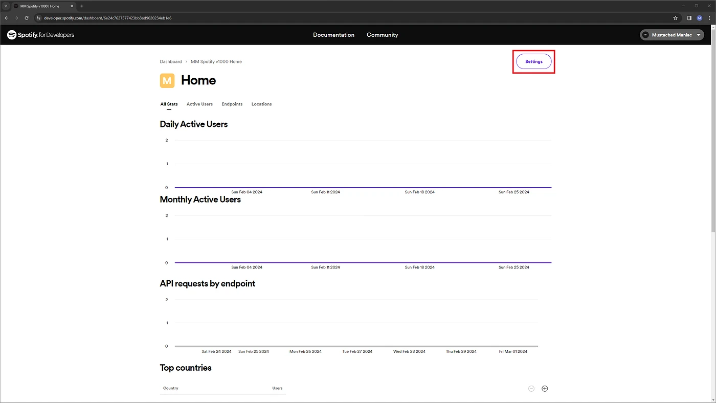 Spotify-Click Settings