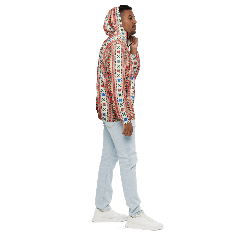 Neutral Tatreez Jacket Unisex Windbreaker product image (8)