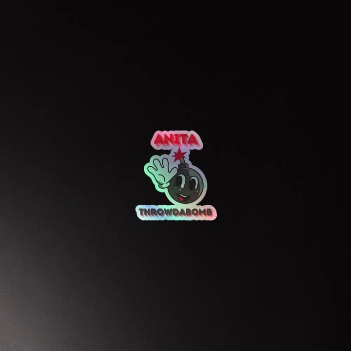 Anita Throwdabomb Holographic Sticker product image (4)