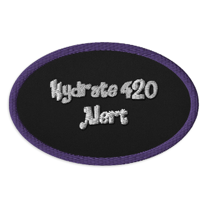 Hydrate 420 Alert Embroidered Patch product image (1)