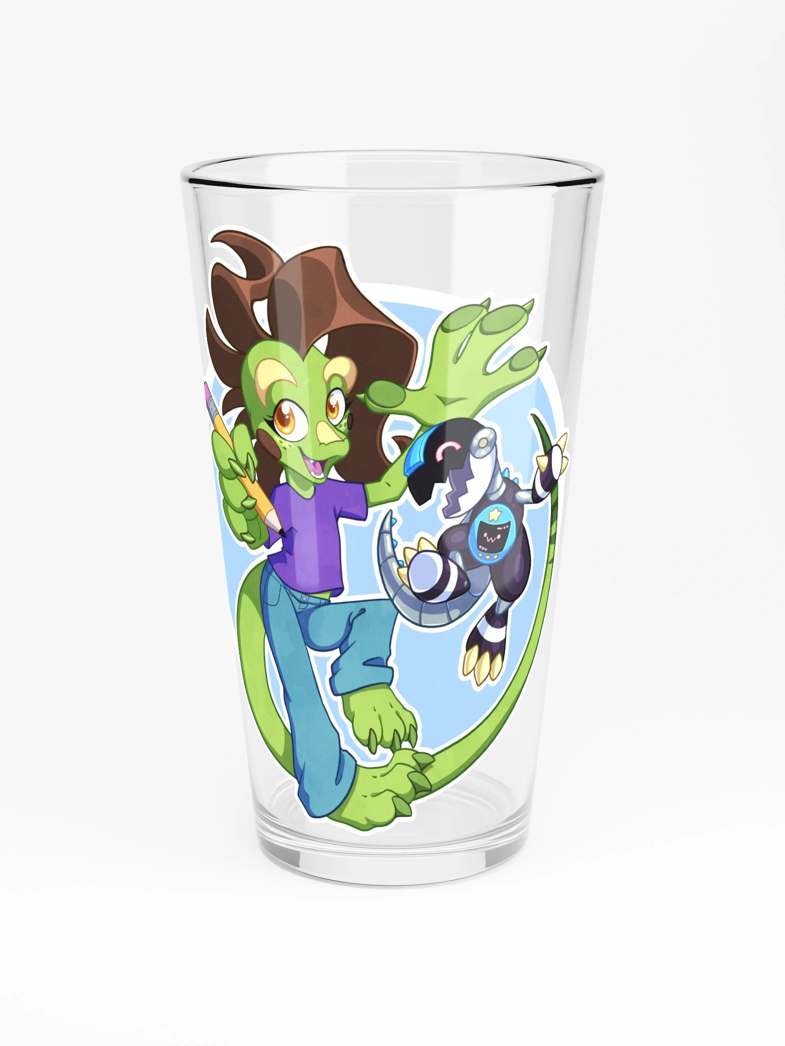 Lizzy and Rex : Pint Glass product image (3)