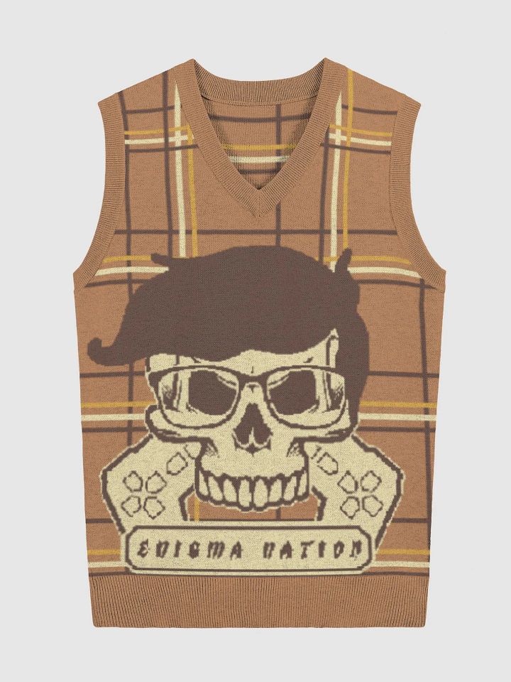 Enigma Nation Knitted V-Neck Vest 22 product image (5)